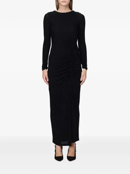 Rochie maxi Hanita cu spatele deschis negru