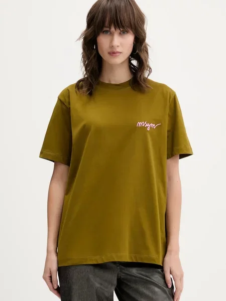 Тениска MSGM дамска зелено