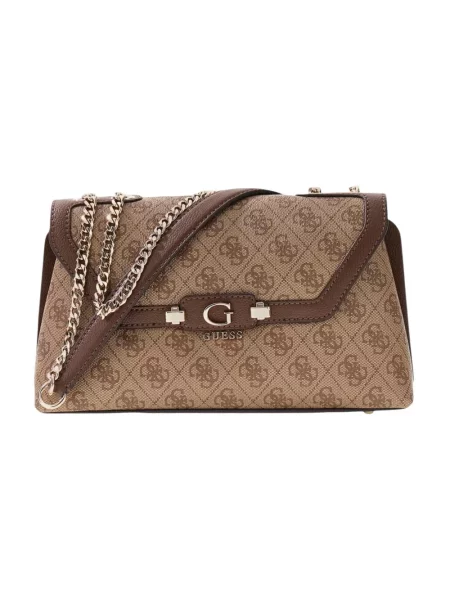 Guess torebka crossbody z imitacji skóry LINDSEY beżowa