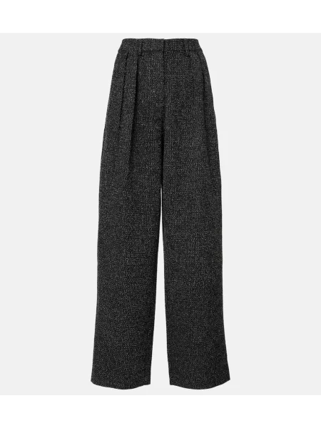 Pantaloni Proenza Schouler din tweed alb