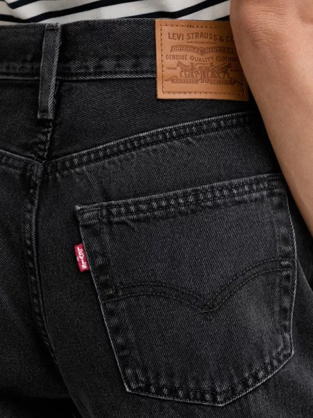 Levi's дънки relaxed fit дамски EASY DAD черно