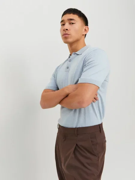 JACK & JONES Sveter Emil svetlomodrá