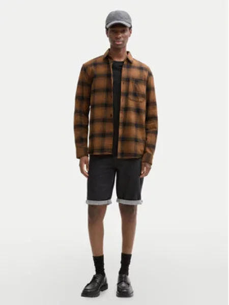 Tom Tailor Denim Džínové šortky Straight Fit černá