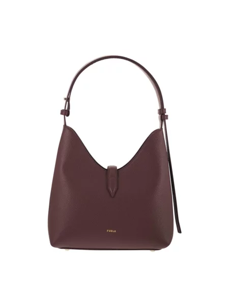 Torebka hobo Furla skórzana brązowa