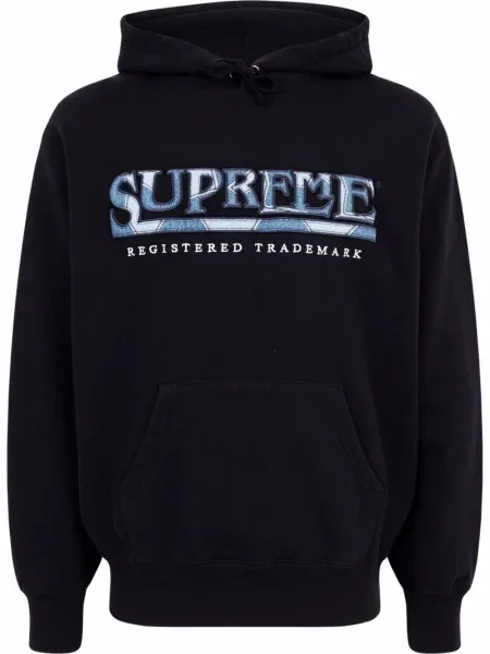 Hanorac cu glugă Supreme negru