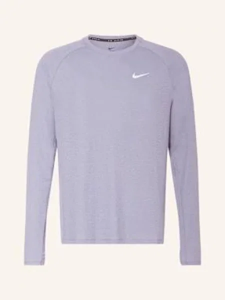 Běžecké tričko s dlouhým rukávem Nike fialové