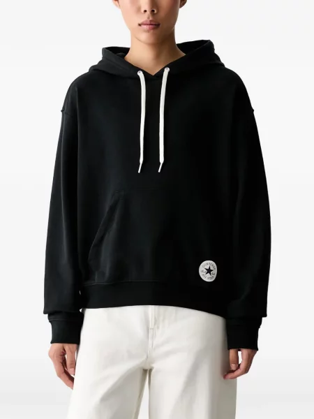 Hanorac cu glugă Converse negru
