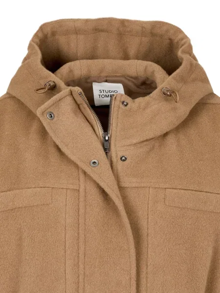 Geacă Studio Tomboy cu glugă maro
