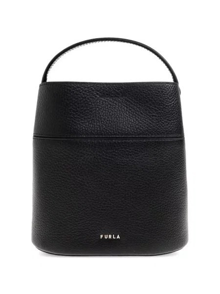 Mini top Furla din piele mini negru