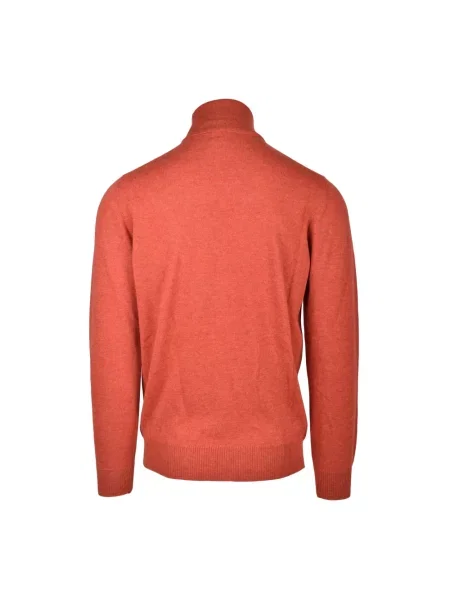 Sweter Alpha Studio wełniany pomarańczowy