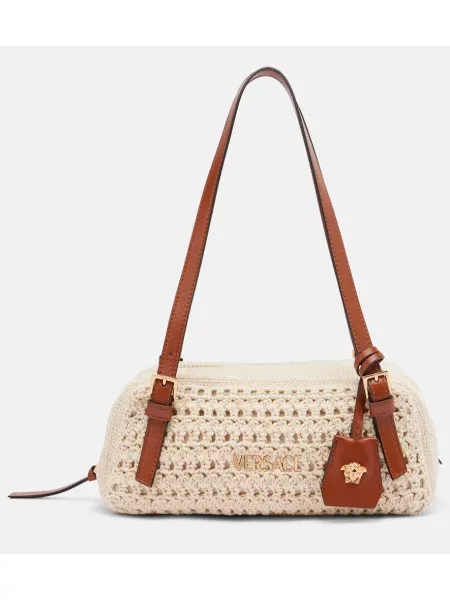 Geantă Versace mini bej