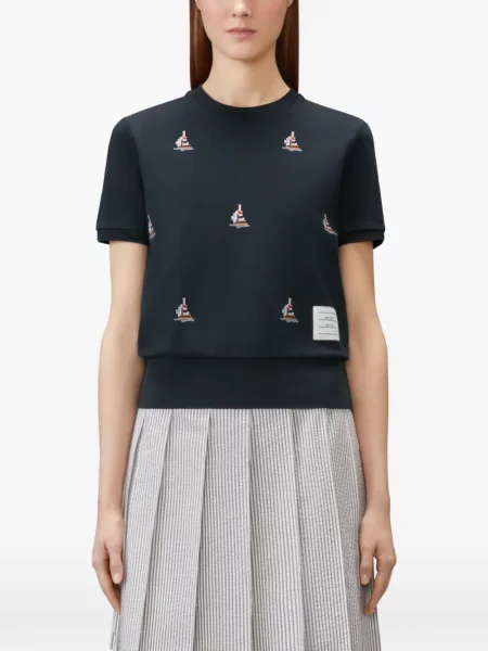 Tricou Thom Browne albastru