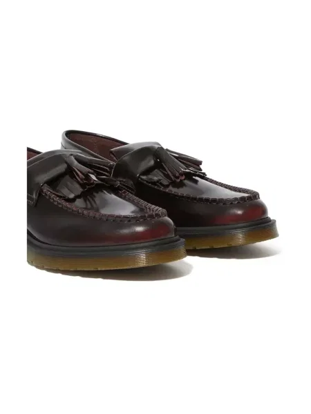 Dr. Martens mokasyny skórzane Adrian Tassel Loafer bordowy brązowe