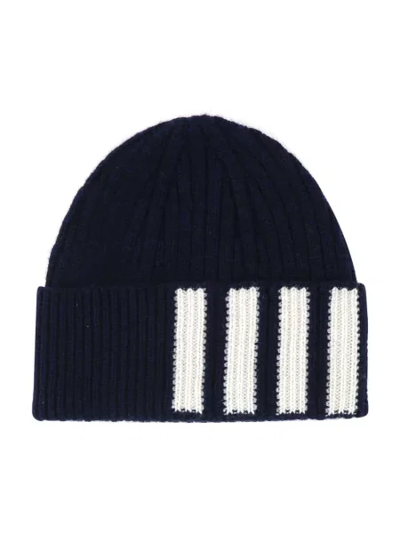 Czapka Thom Browne z kaszmiru niebieska