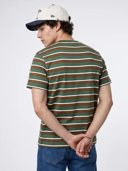 Tricou Timberland cu dungi maro