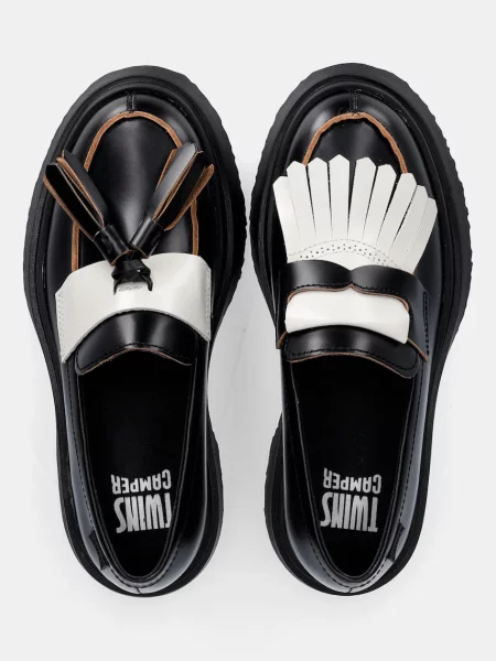 Usnjeni mokasini Camper TWS črna