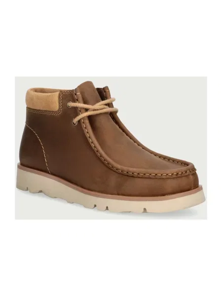 Botki Clarks zamszowe brązowe