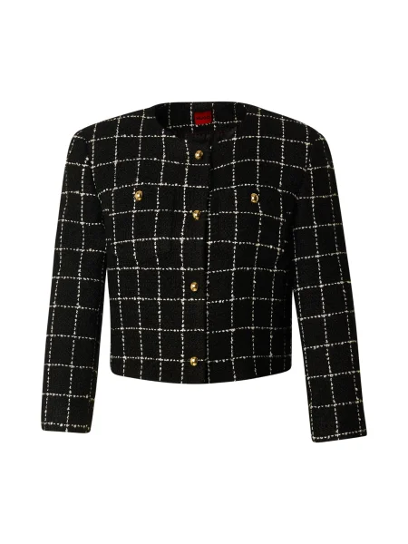 HUGO Prehodna jakna črna bela