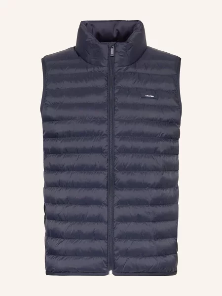 Calvin Klein Kamizelka Pikowana blau granatowa