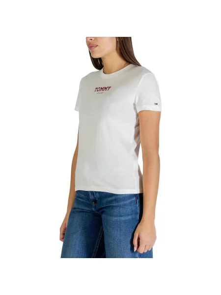 Tommy Jeans tricou din alb