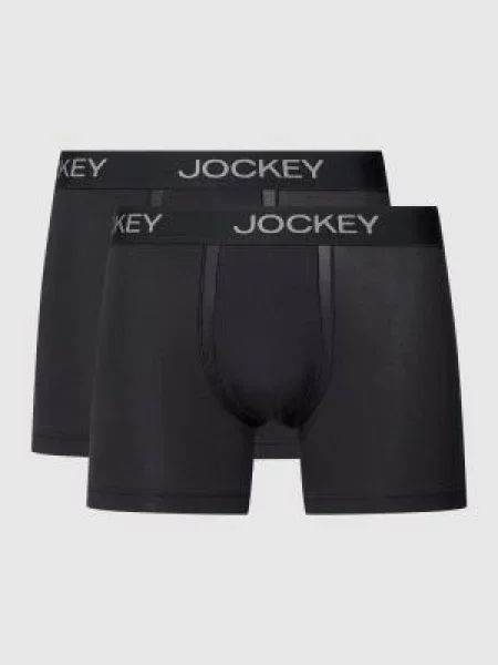 Obcisłe bokserki w jednolitym kolorze Jockey czarne