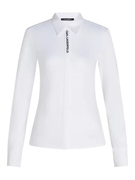 Риза Karl Lagerfeld с принт бяло