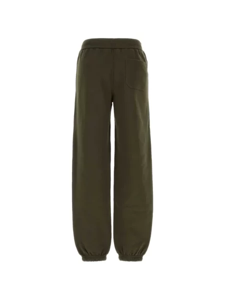 Pantaloni Jil Sander cu imagine alergare verde