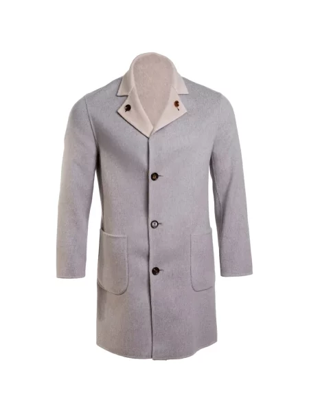 Palton Kiton din cașmir gri