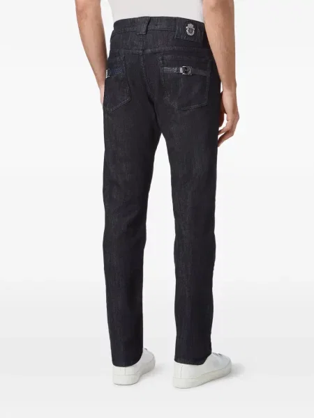 Pantaloni cu picior drept Billionaire albastru