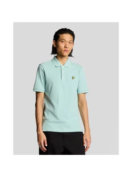 Polo Lyle & Scott Plain niebieska