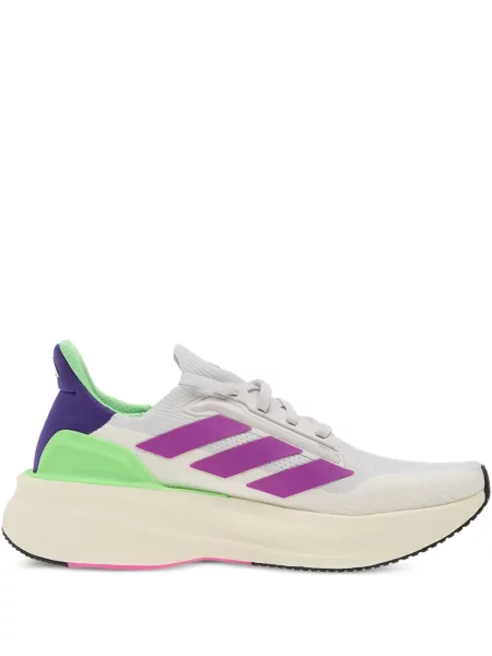 Šněrovací pruhované krajkové kalhoty Adidas modré