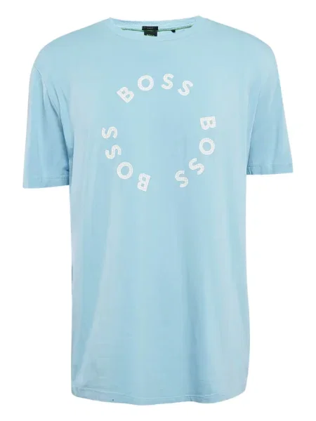 Tricou Boss cu imagine albastru
