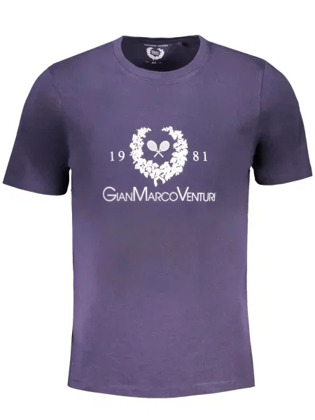 Tricou Gian Marco Venturi scurt albastru