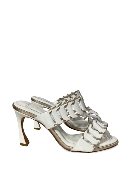 Sandale Alexandre Birman din piele alb