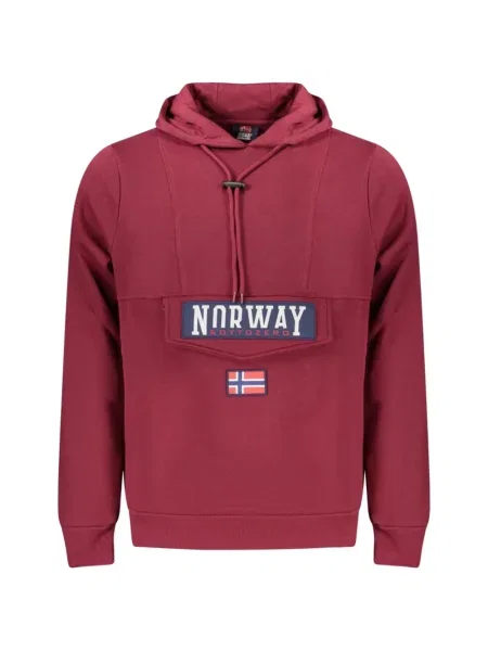 Hanorac cu glugă Norwegian Rain cu autograf roșu