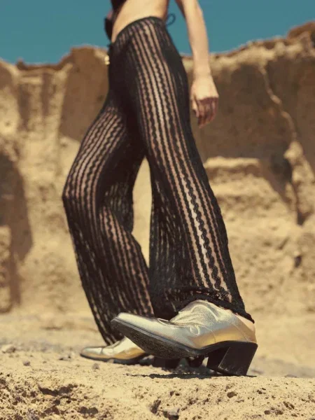 Чехли Answear Lab с дебел златисто