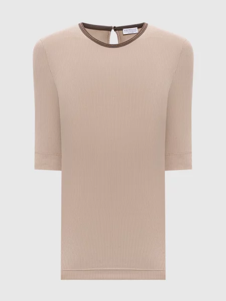 Топ з ланцюжком Brunello Cucinelli бежевий