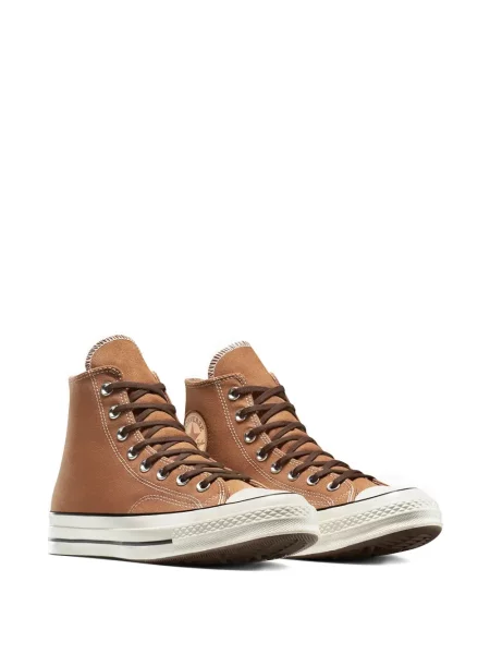 Sneakerși Converse Chuck 70 cu tepi cu legături maro