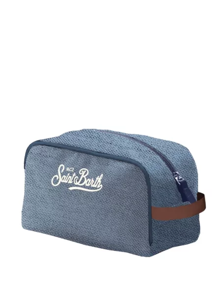 Kosmetická taška Mc2 Saint Barth s autogramem modrá