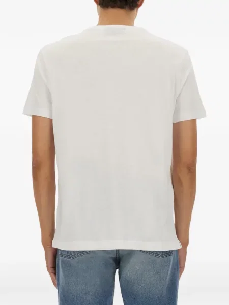Tricou Boss cu decolteu rotund alb
