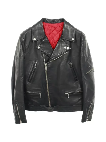 Geanta de piele Yohji Yamamoto negru