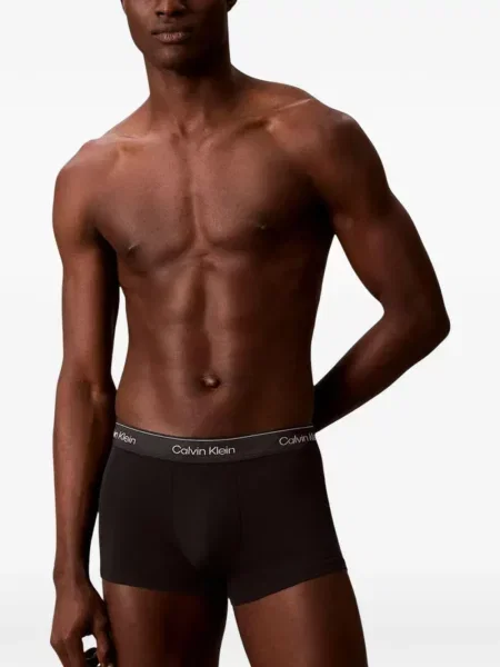 Boxeri Calvin Klein Underwear cu autograf negru