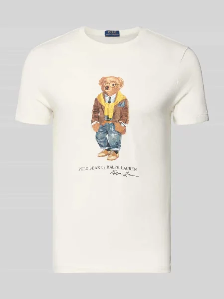 T-shirt z nadrukiem z logo Polo Ralph Lauren biała