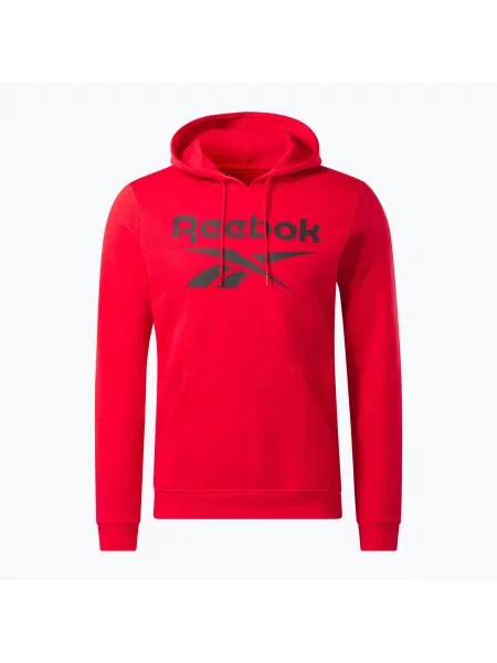 Hanorac cu glugă Reebok din fleece negru