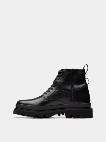 Кожаные ботинки Clarks черные