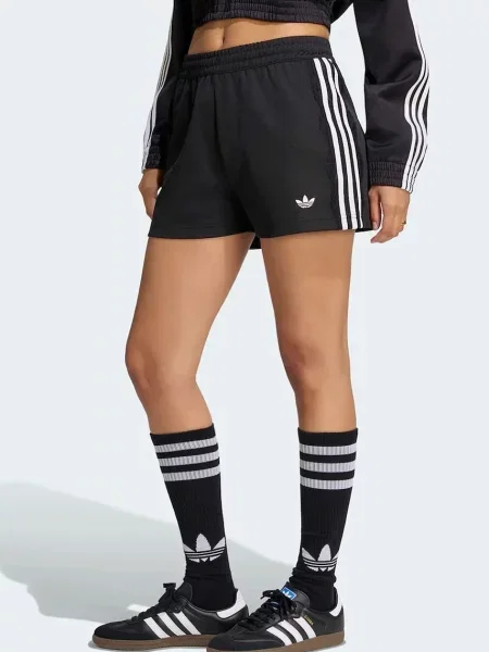 Adidas Originals kratki donji dio trenirke za žene s pamukom Lace Injection crna