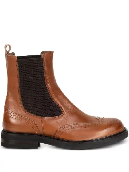 Botine Delduca din piele maro