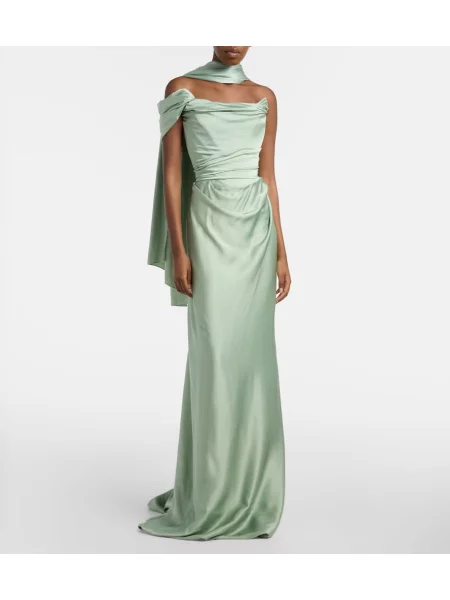 Rochie Vivienne Westwood din satin verde