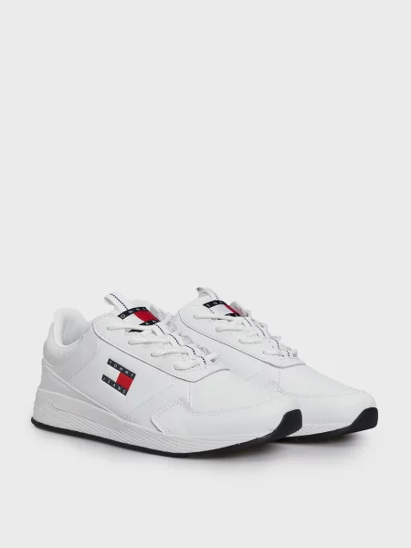 Кожаные кроссовки Tommy Jeans белые