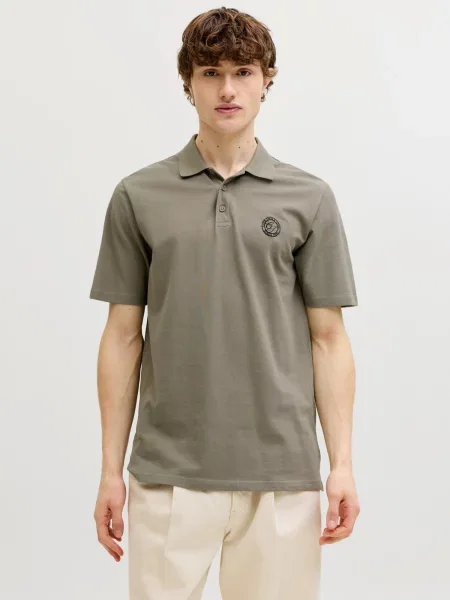 JACK & JONES Tričko JJALLIANCE farby bahna
